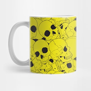 Yellow Skull pattern Mug